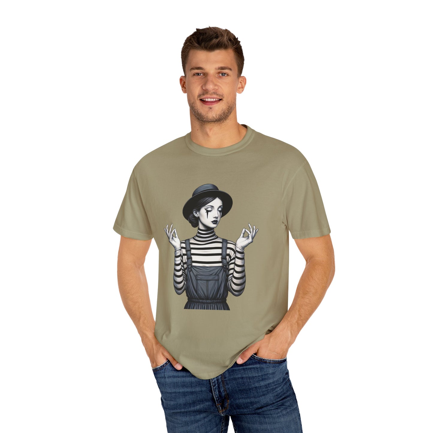 Gothic Striped Graphic Unisex T-Shirt, Edgy Casual Wear