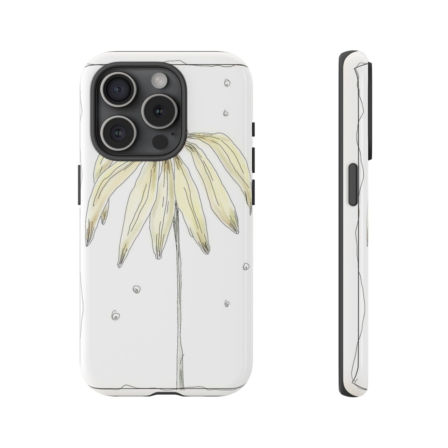 Flower Phone Case with Delicate Design, Tough Phone Cover, Nature Lover Gift, Floral Tech Accessory, Stylish Phone Protection