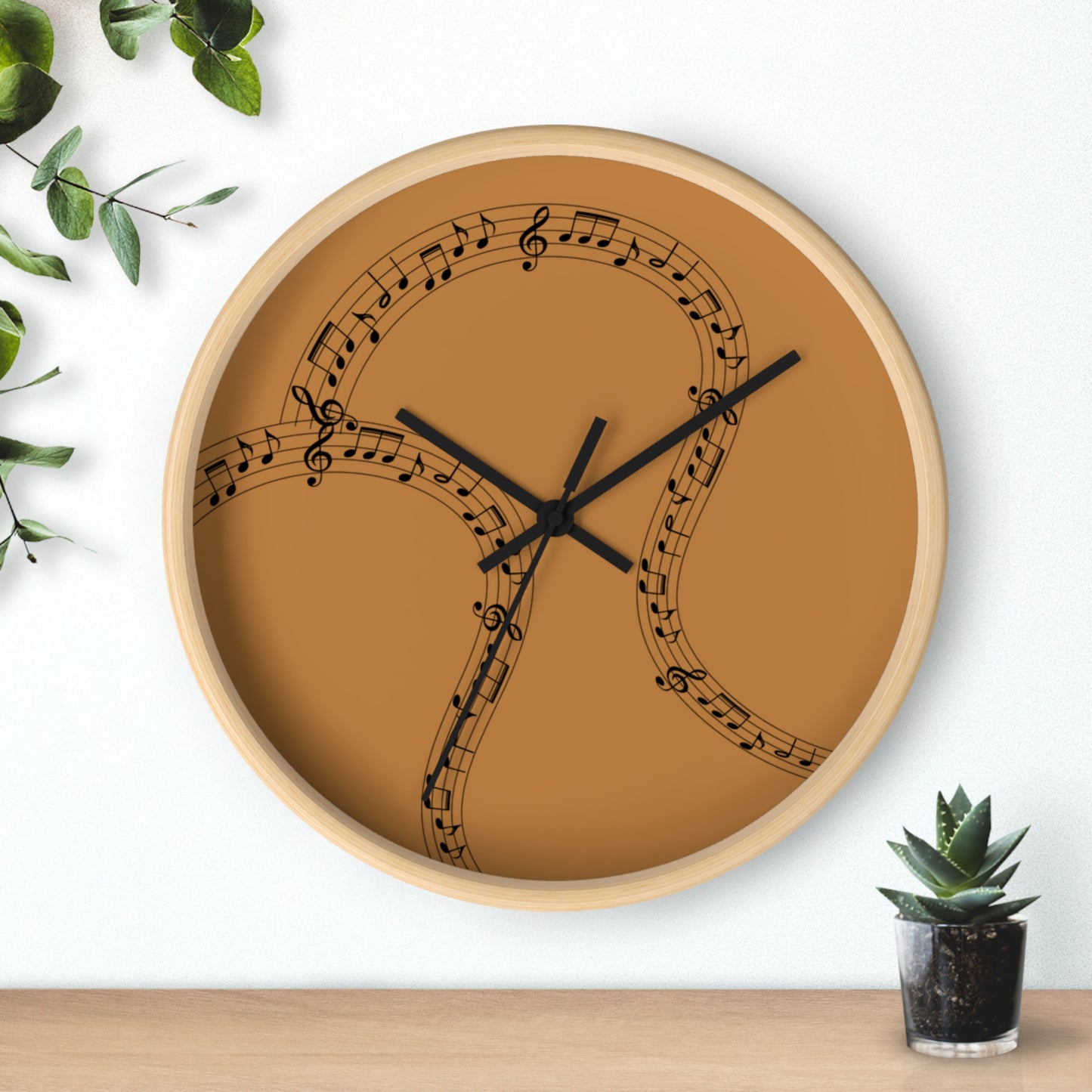 Musical Notes Wall Clock, Perfect for Music Lovers, Home Decor