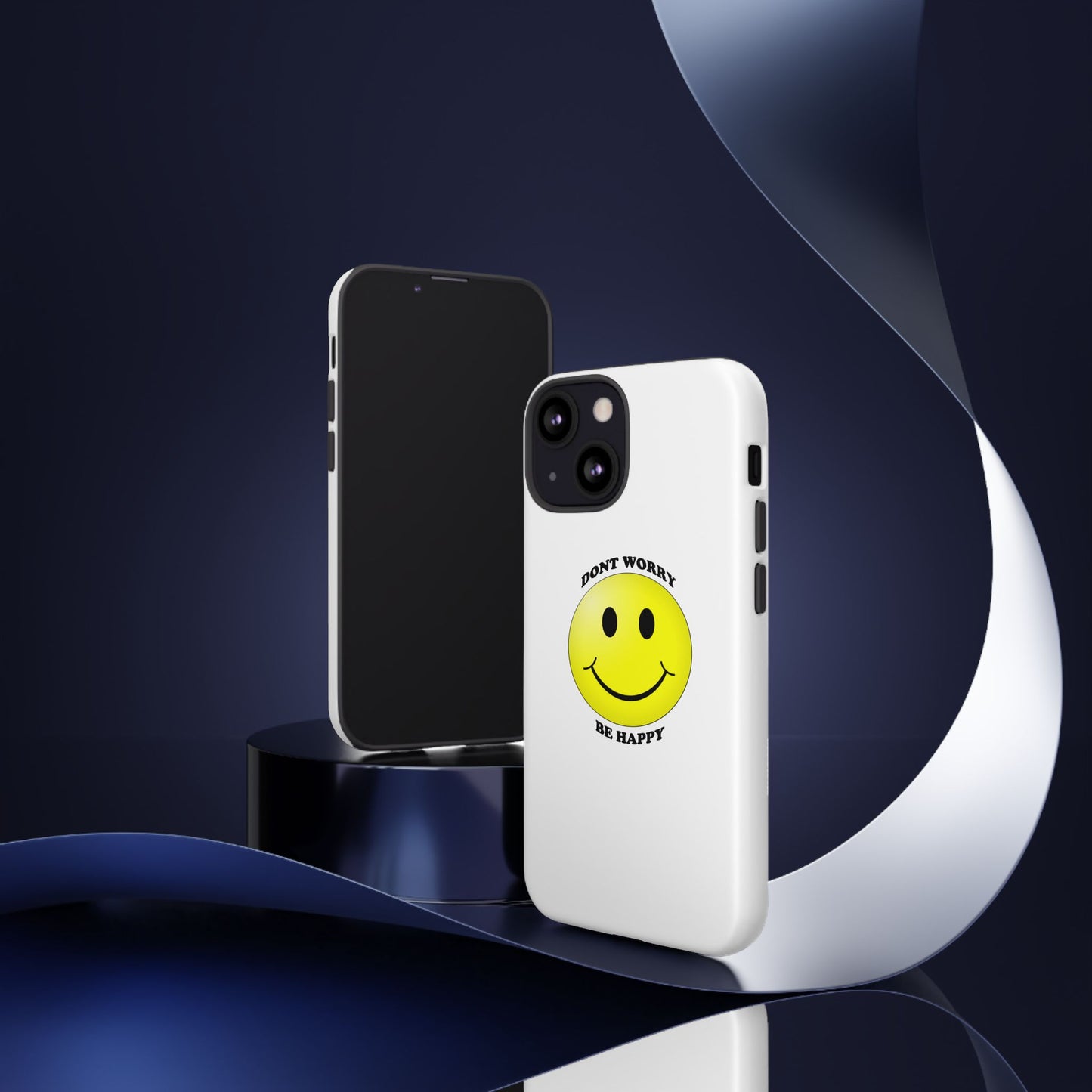 Happy Face Phone Case, Tough Cases, Don’t Worry, Be Happy, Cute Gift for Friends, Positive Vibes, Fun Mobile Accessories