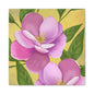 Matte Canvas, Stretched, 1.25" Tulips Pink and Purple Flowers