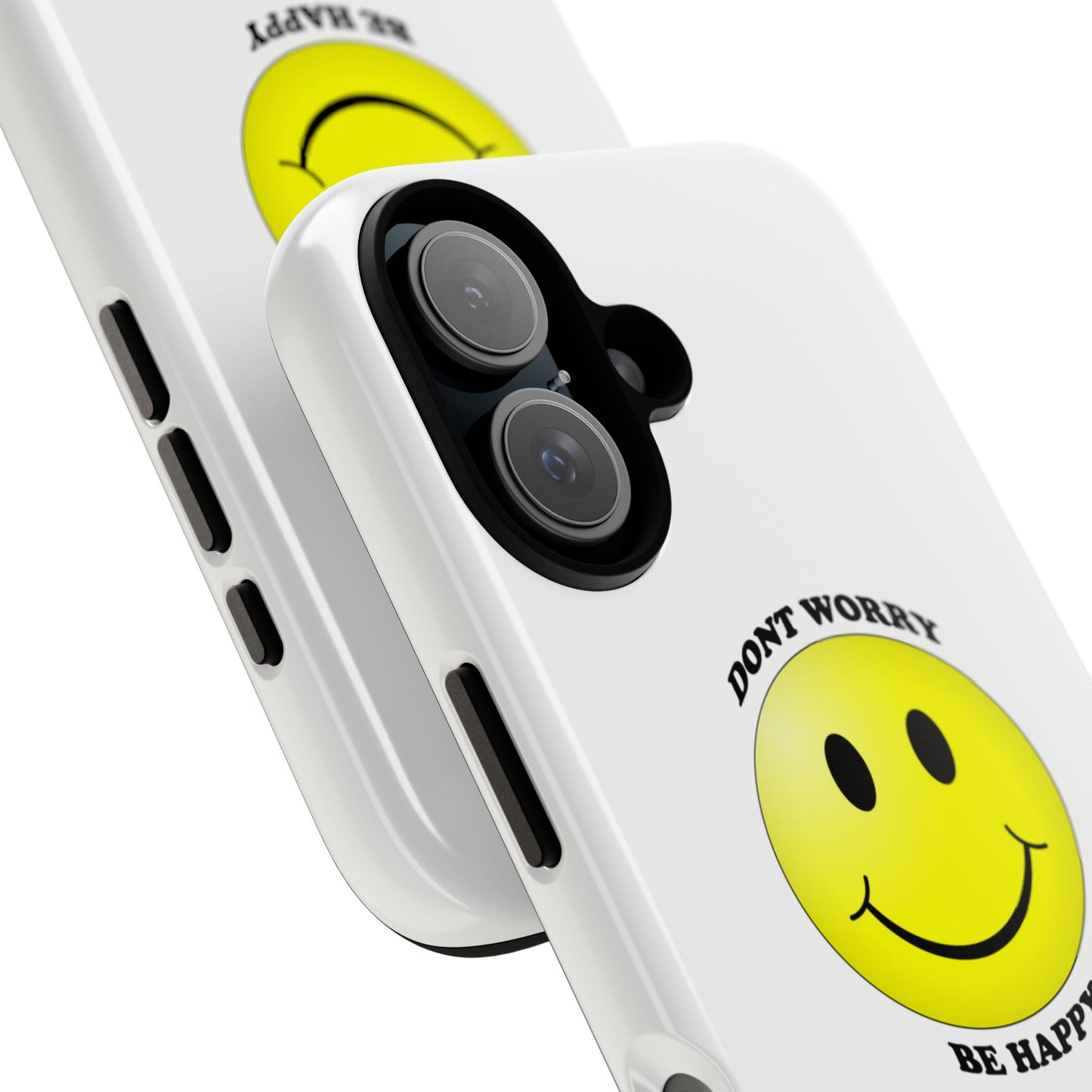 Happy Face Phone Case, Tough Cases, Don’t Worry, Be Happy, Cute Gift for Friends, Positive Vibes, Fun Mobile Accessories