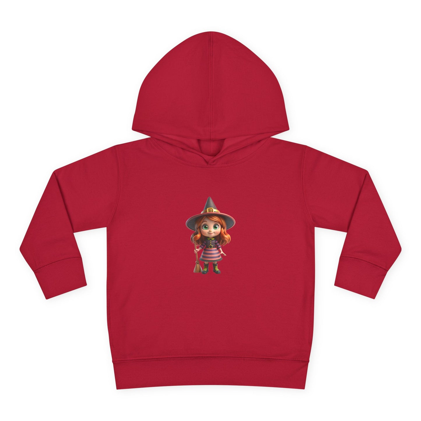 Toddler Witch Fleece Hoodie, Cute Kids Pullover, Halloween Costume, Cozy Toddler Apparel, Spooky Season Gear, Gift for Little Ones