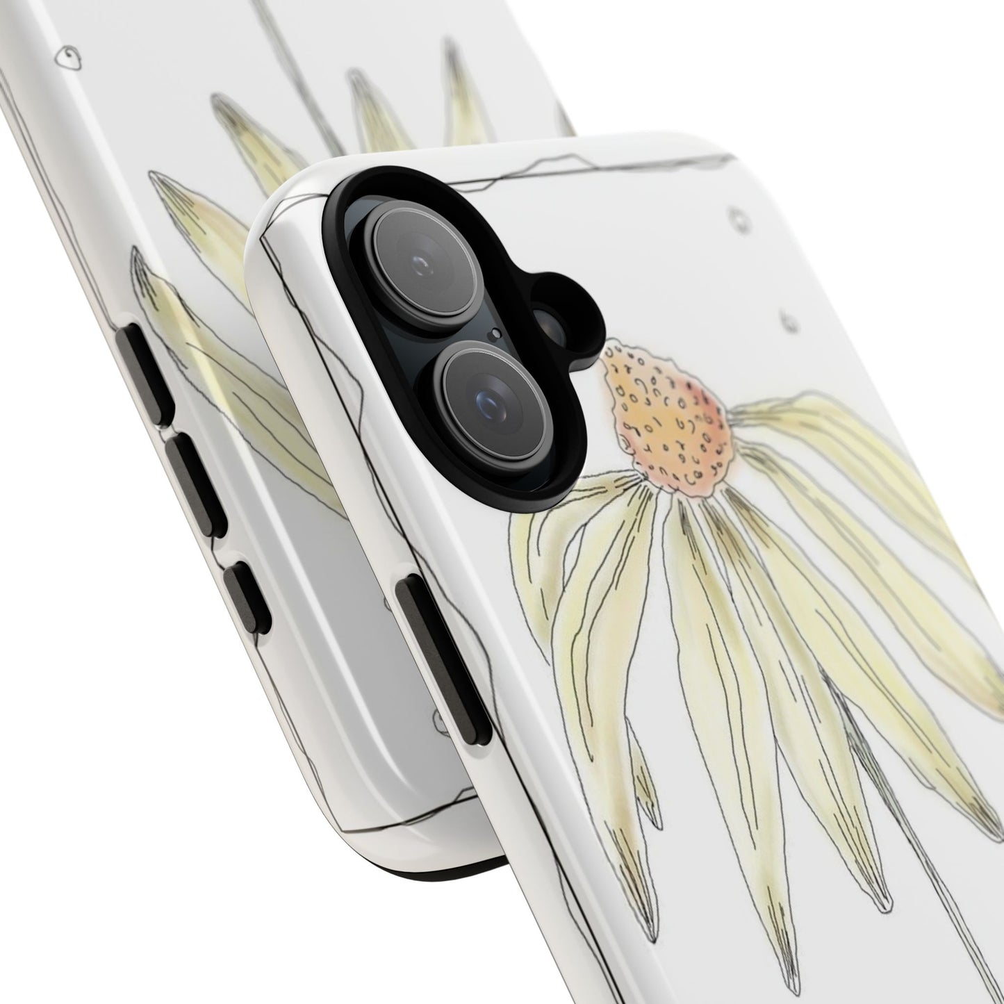 Flower Phone Case with Delicate Design, Tough Phone Cover, Nature Lover Gift, Floral Tech Accessory, Stylish Phone Protection