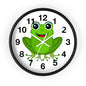 Frog Wall Clock - Whimsical Green Frog Design, Cute Home Decor, Kids Room, Animal Lover Gift, Fun Timepiece