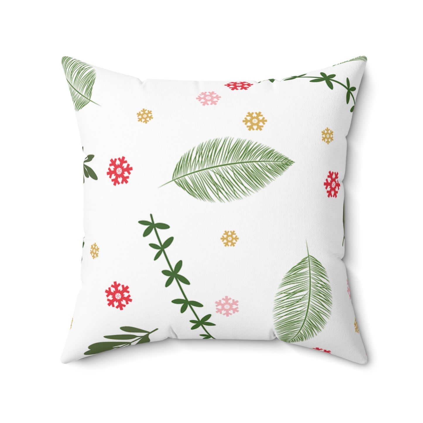 Botanical Floral Pillow, Cozy Home Decor, Green Leaf Cushion, Nature Inspired Gift, Spring Decor, Bedroom Accent