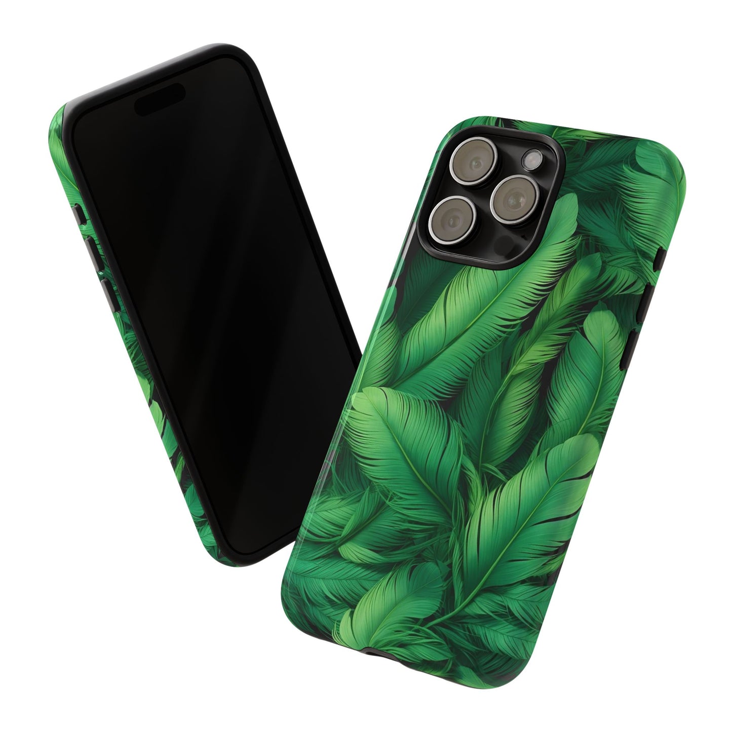 Tough Cases - Tropical Leaf Phone Case, Nature-inspired, Phone Accessory, Gift for Her, Jungle Theme, Eco-Friendly