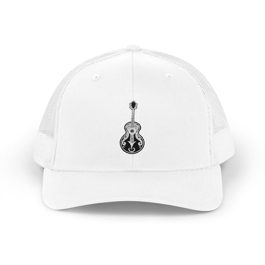 Guitar Lover Snapback Trucker Cap, Stylish Hat for Musicians, Acoustic Guitar Gift, Summer Music Festival Must-Have