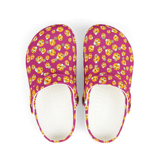 Playful Kids' EVA Foam Clogs with Emoji Design, Comfortable Summer Footwear, Fun Play Shoes, Emoji Clogs for Kids, Perfect for Beach or Home