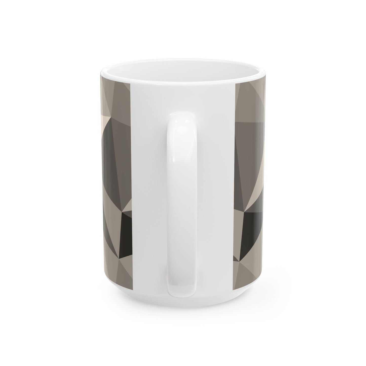 Geometric Pattern Ceramic Mug, Modern Home Decor, Coffee Lover Gift, Minimalist Kitchen Accessory, Unique Drinkware