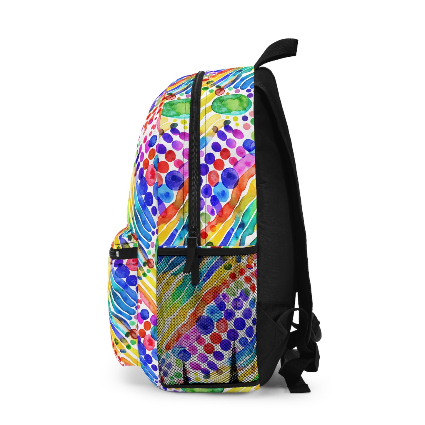 Vibrant Art Backpack - Colorful School Bag, Trendy Rucksack, Gift for Students, Handmade Backpack, Travel Accessory
