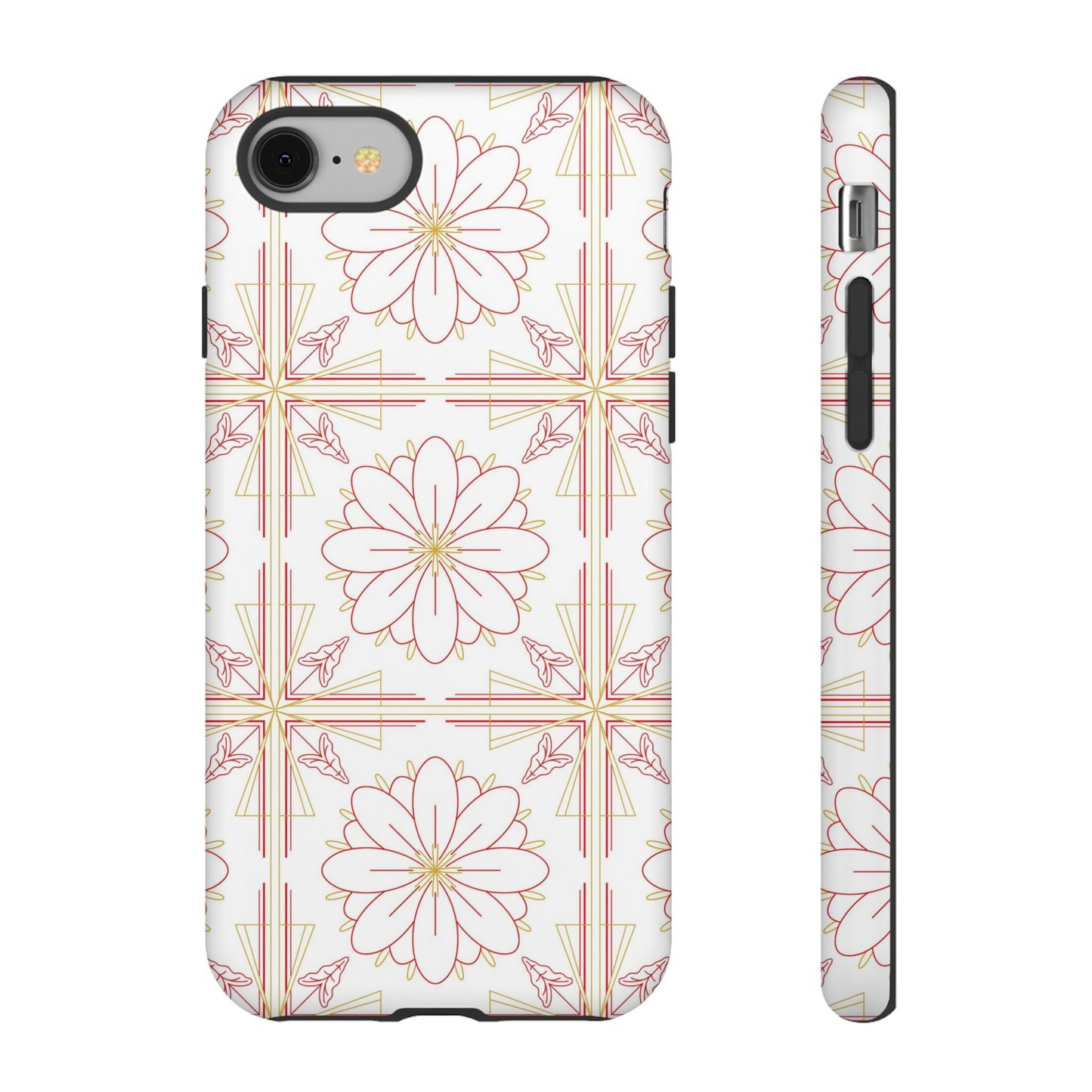Floral Pattern Phone Case - Stylish Tough Case, Flower Design, Cute Mobile Cover, Phone Accessory, Gift for Her, Spring Style