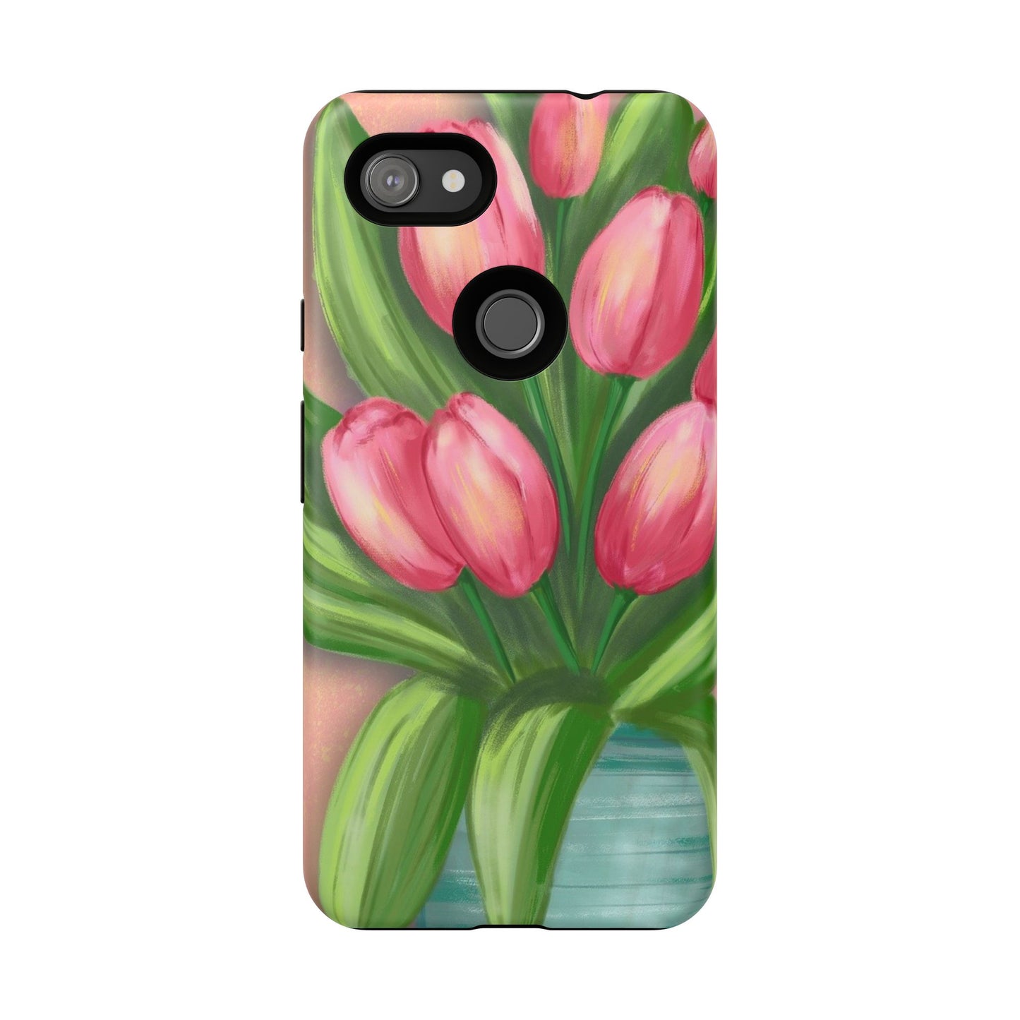 Floral Phone Case with Vibrant Tulips - Tough Cases for Garden Lovers, Spring Gifts, Nature Enthusiasts, Unique Gadget Accessories, [...]