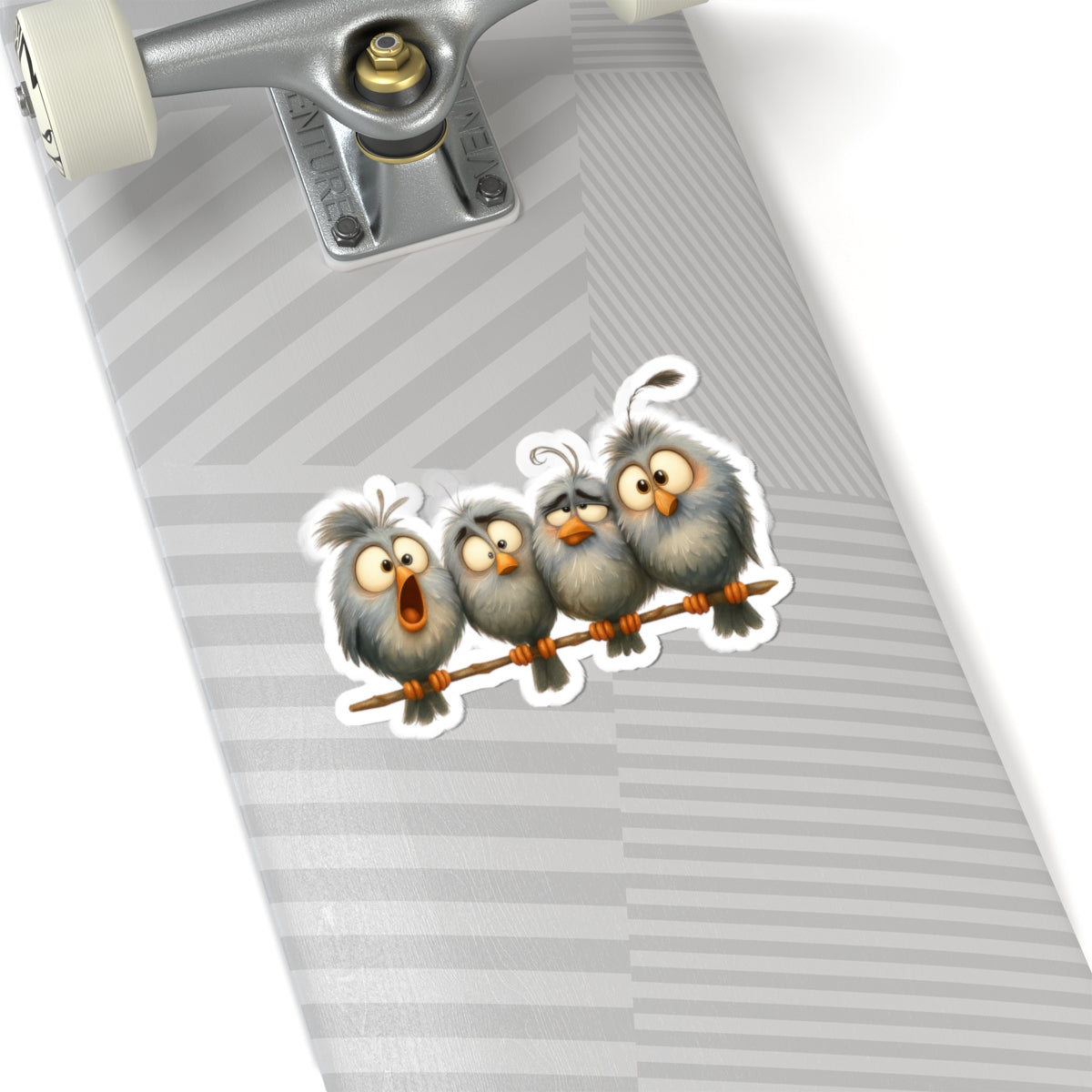 Cute Bird Kiss-Cut Stickers, Funny Bird Stickers, Laptop Decals, Kids Room Decor, Gift for Bird Lovers
