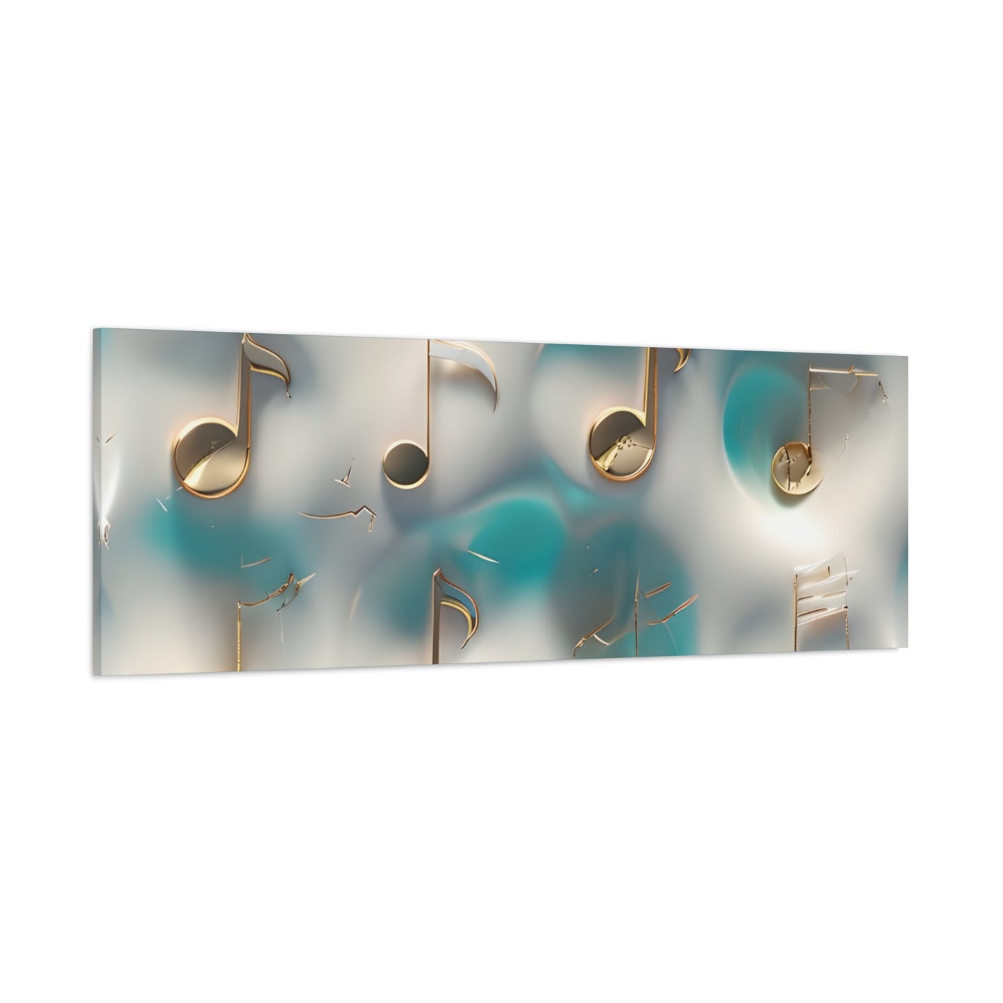 Musical Notes Wall Art Canvas, Elegant Home Decor, Perfect for Musicians, Music Lovers, Gifts for Music Teachers, Unique Art Piece