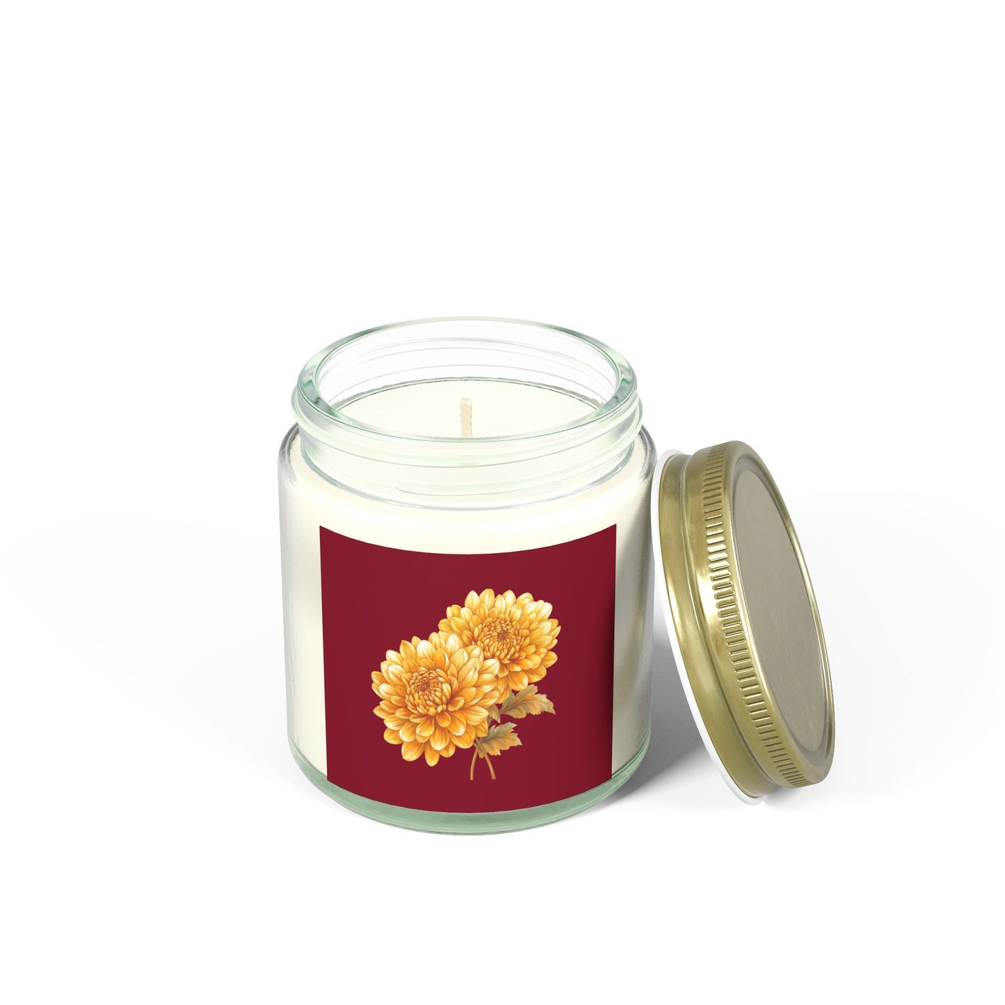 Floral Scented Candles - Hand-Poured Coconut Apricot Wax, Cozy Decor, Relaxation Gift, Home Fragrance, Gift for Her, Candle Lover