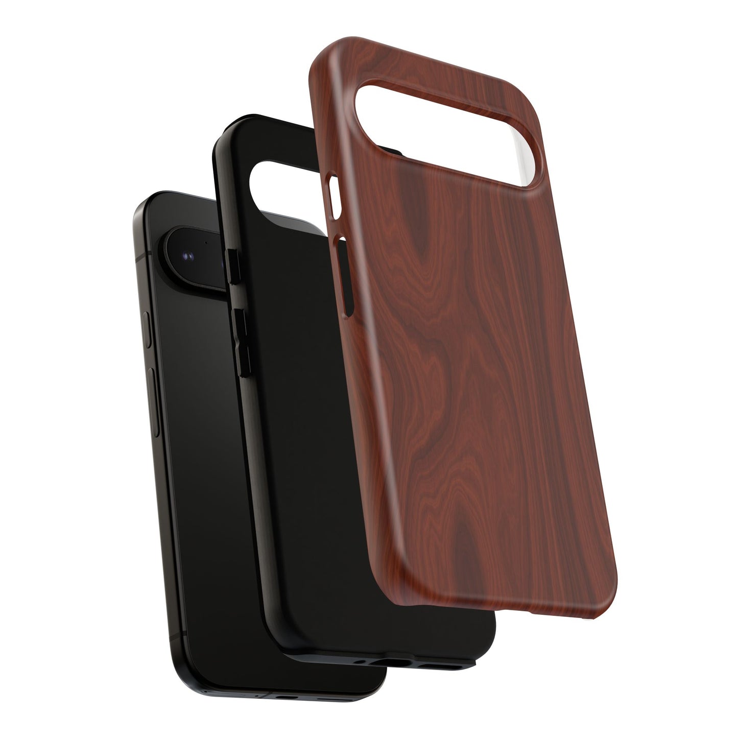 Wood Grain Phone Case, Stylish Tough Cases, Nature-Inspired Protective Cover, Unique Gifts for Him and Her, Eco-Friendly Tech Accessory