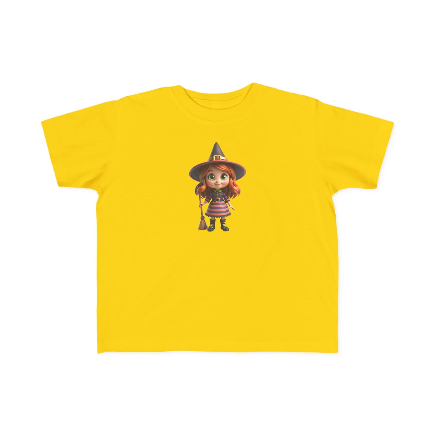 Toddler Halloween Witch Tee - Cute Witch Design, Kids Halloween Shirt, Toddler Costume Tee, Toddler's Fine Jersey Tee, Spooky Season [...]
