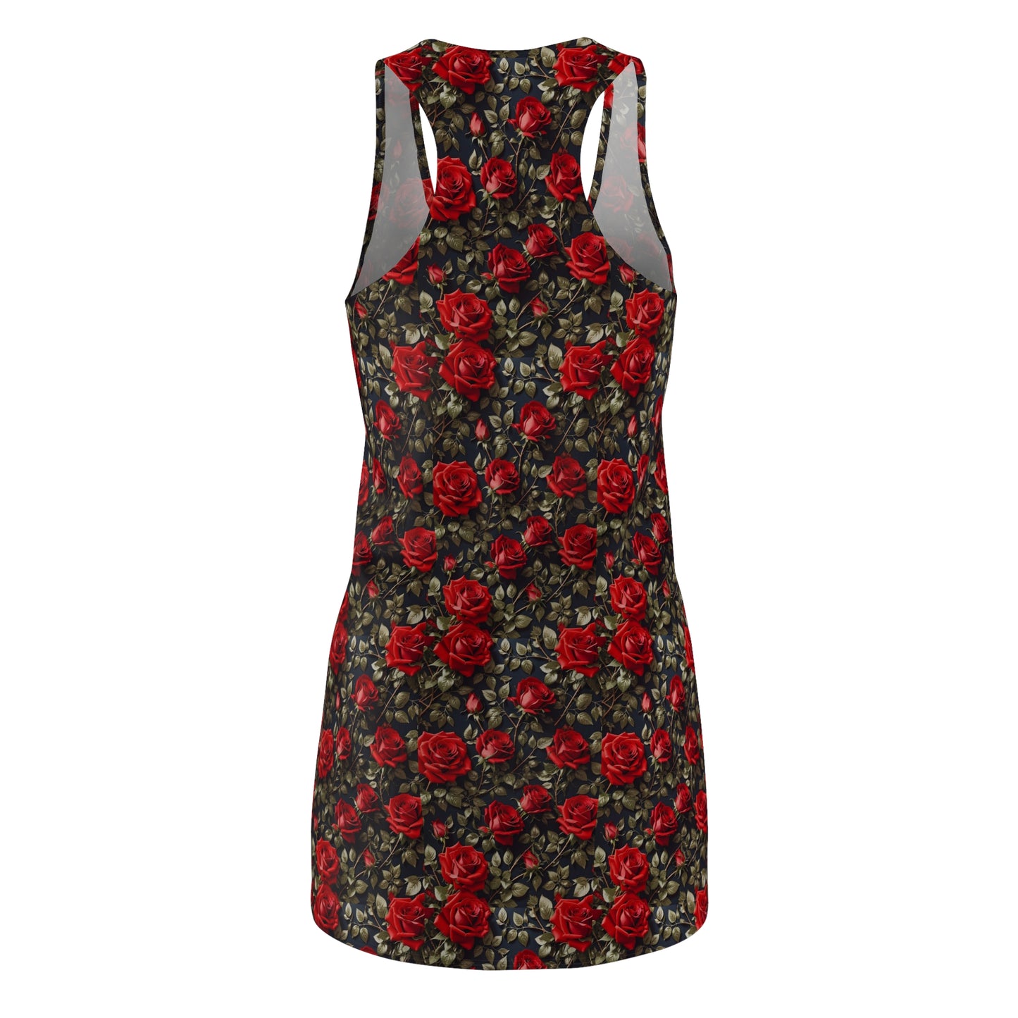 Elegant Floral Racerback Dress - Perfect for Summer, Beach Days, Weddings, Garden Parties, and Casual Outings