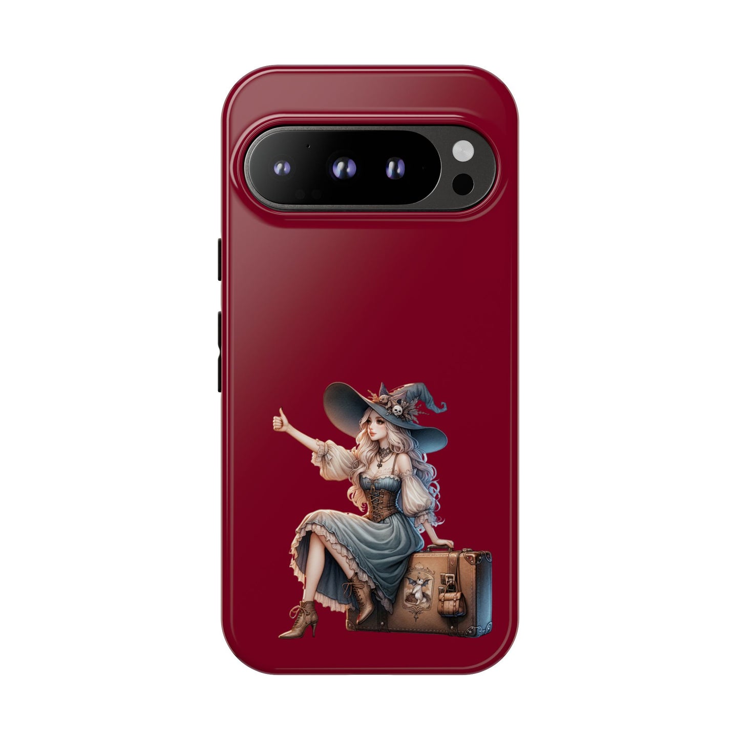 Witchy Phone Case - Magical, Durable - Halloween Gift, Cosplay Accessory, Cute Witch Design