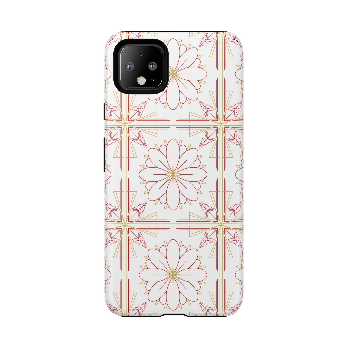 Floral Pattern Phone Case - Stylish Tough Case, Flower Design, Cute Mobile Cover, Phone Accessory, Gift for Her, Spring Style