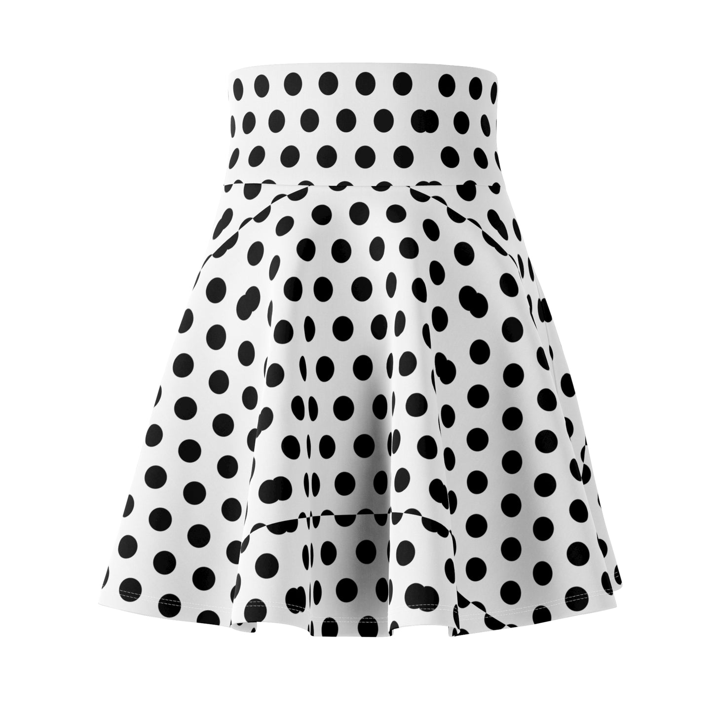 Polka Dot Women's Skater Skirt, Fun Fashion for Parties, Casual Wear, Summer Outfits, Vintage Style Skirt, Unique Gift Idea