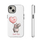 Cute Hippo Phone Case - Good Vibes Design, Animal Lover Gift, Fun Accessory, Birthday Present, Phone Accessories