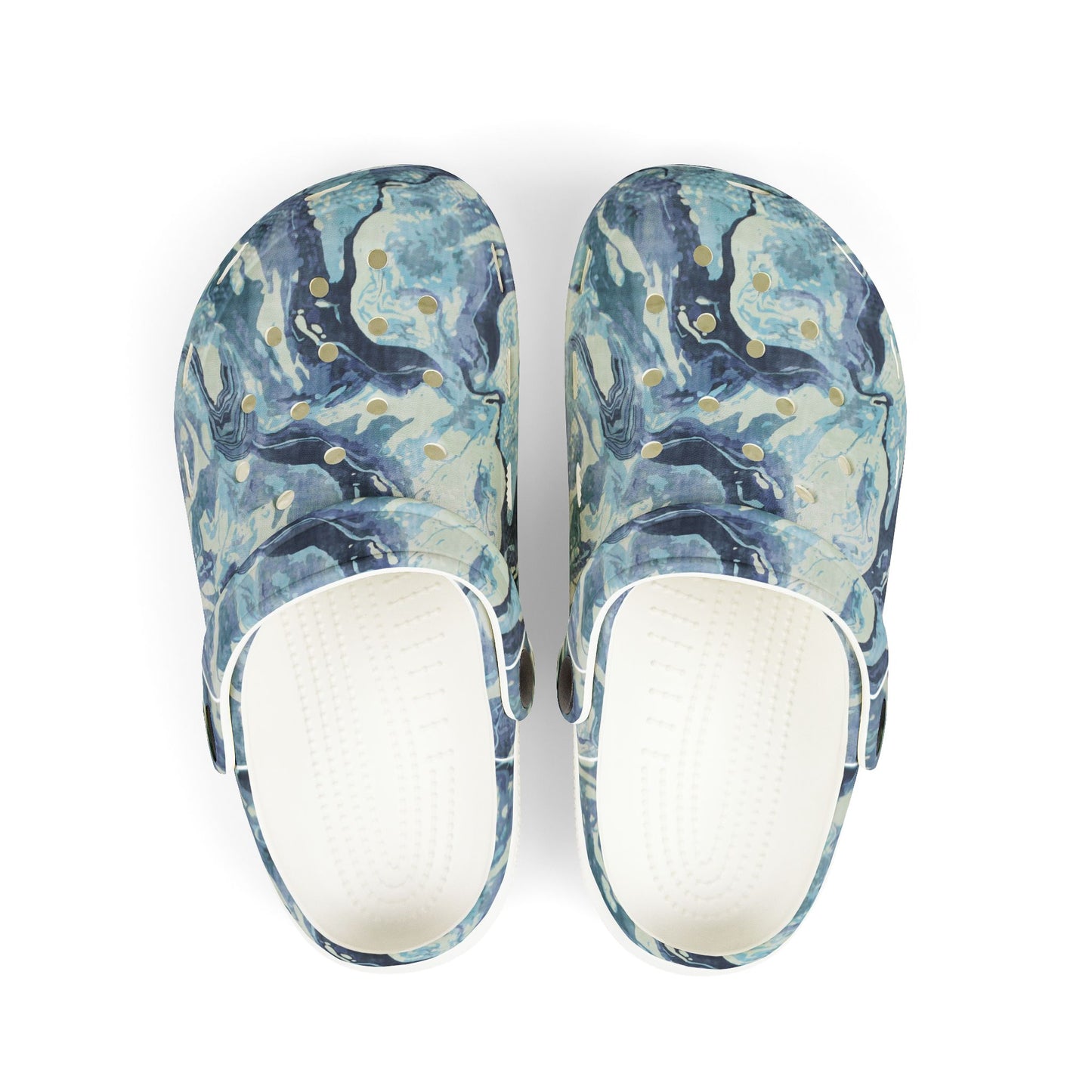 Kid's Marble Pattern EVA Foam Clogs, Lightweight Summer Footwear, Perfect for Playdates, Beach Days, and Family Outings