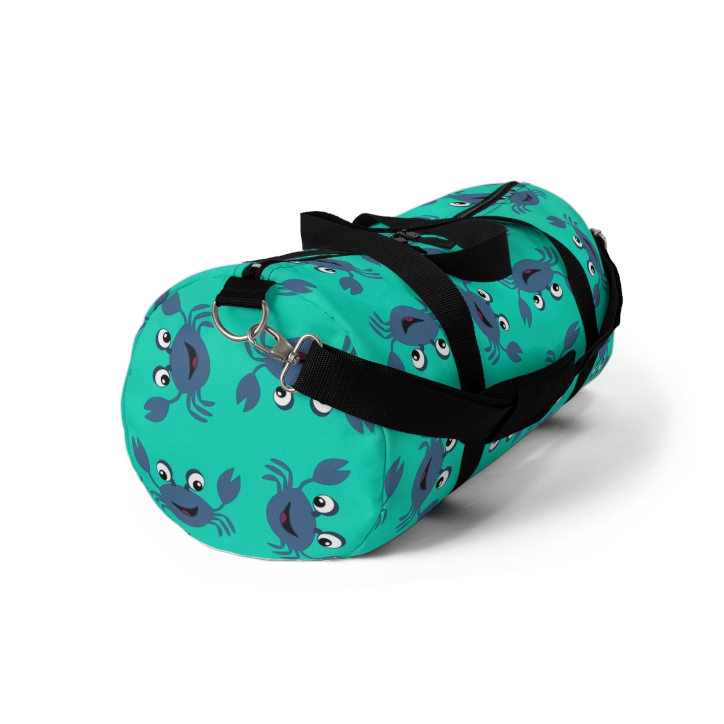 Fun Crab Pattern Duffel Bag, Beach Bag, Gym Tote, Travel Luggage, Overnight Bag, Cute Coastal Design
