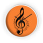 Musical Notes Wall Clock, Perfect Gift for Musicians, Music Lovers, Home Décor