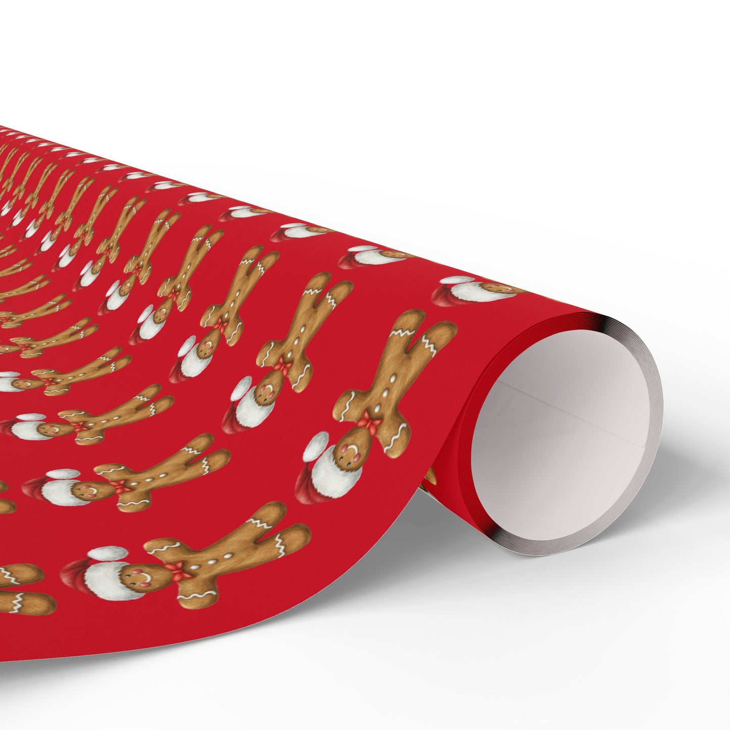 Festive Wrapping Paper for Gift-Giving, Christmas Wrap, Holiday Decorations, Gift Wrap for Birthdays, Gingerbread Theme