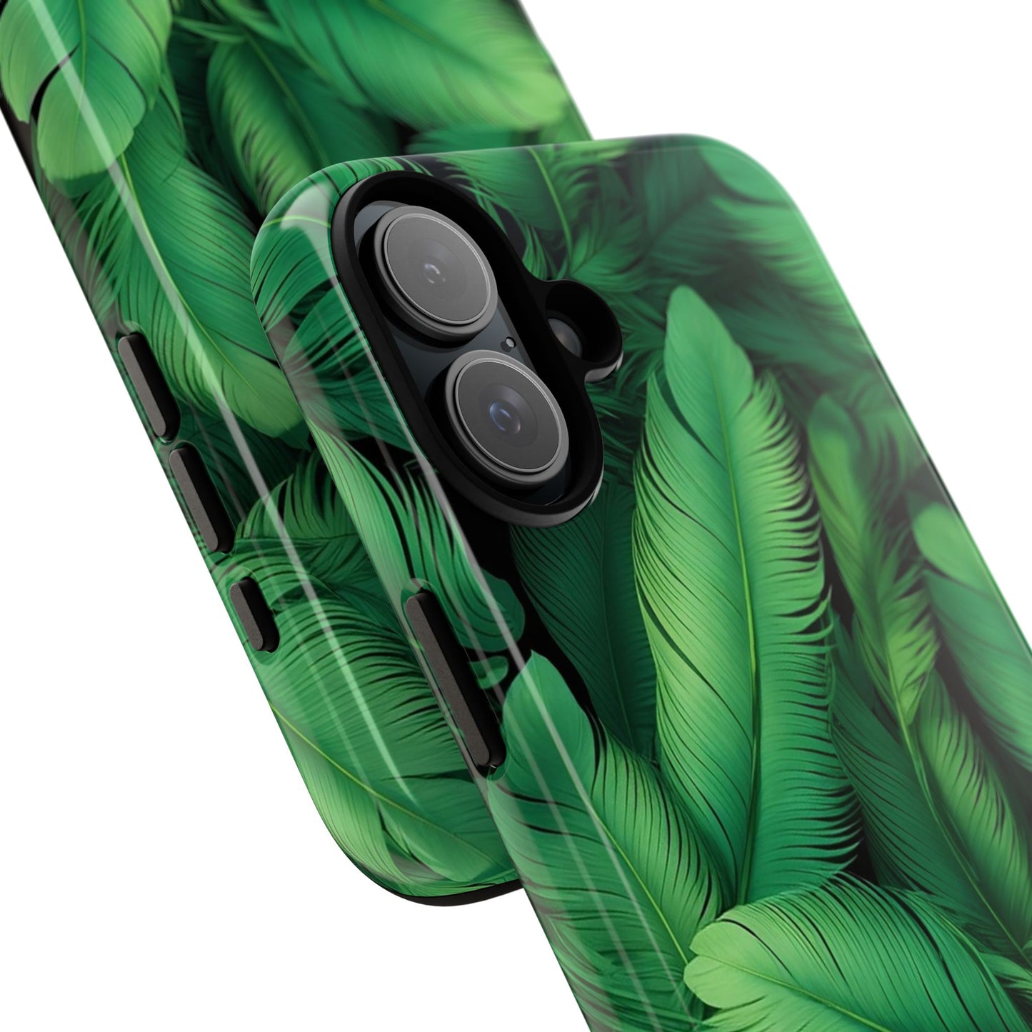 Tough Cases - Tropical Leaf Phone Case, Nature-inspired, Phone Accessory, Gift for Her, Jungle Theme, Eco-Friendly