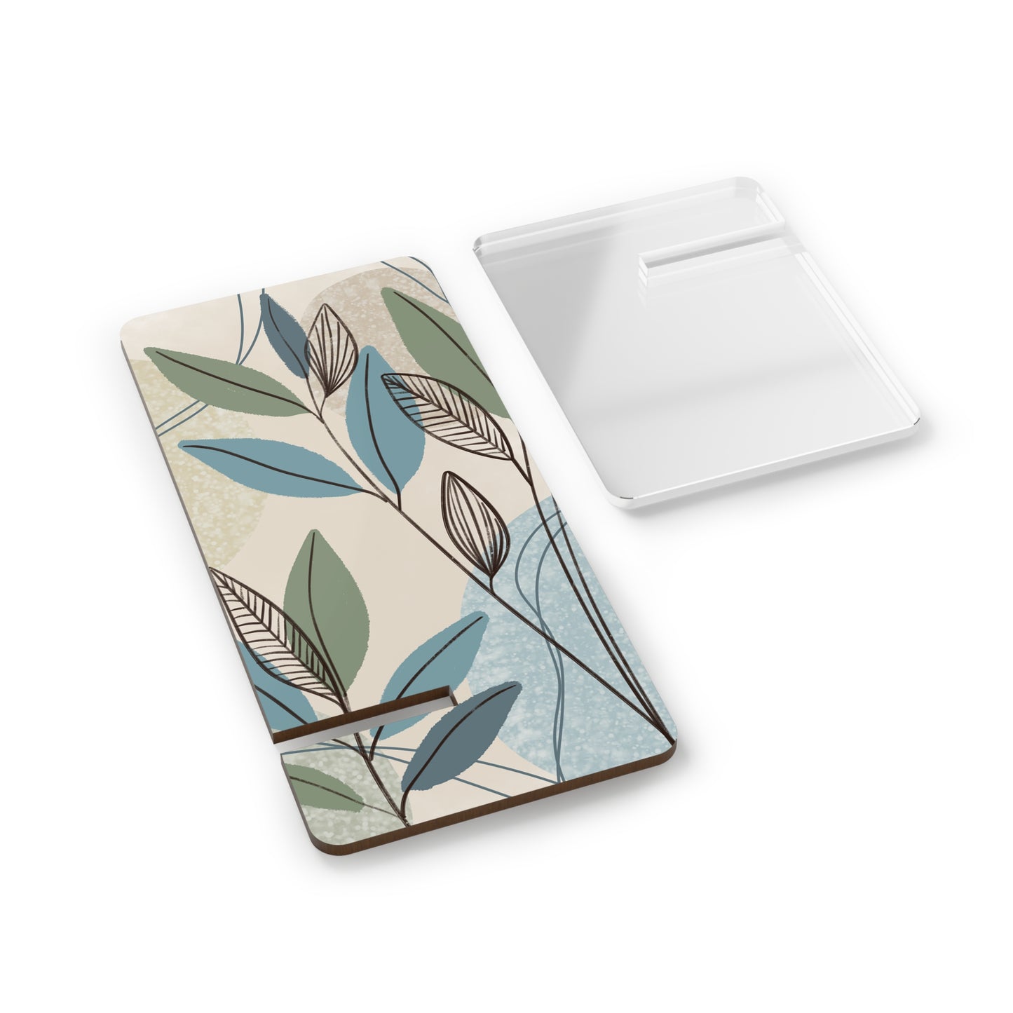 Mobile Display Stand - Floral Design Phone Holder, Desk Organizer, Gift for Tech Lovers, Home Office Decor, Eco-Friendly Accessories