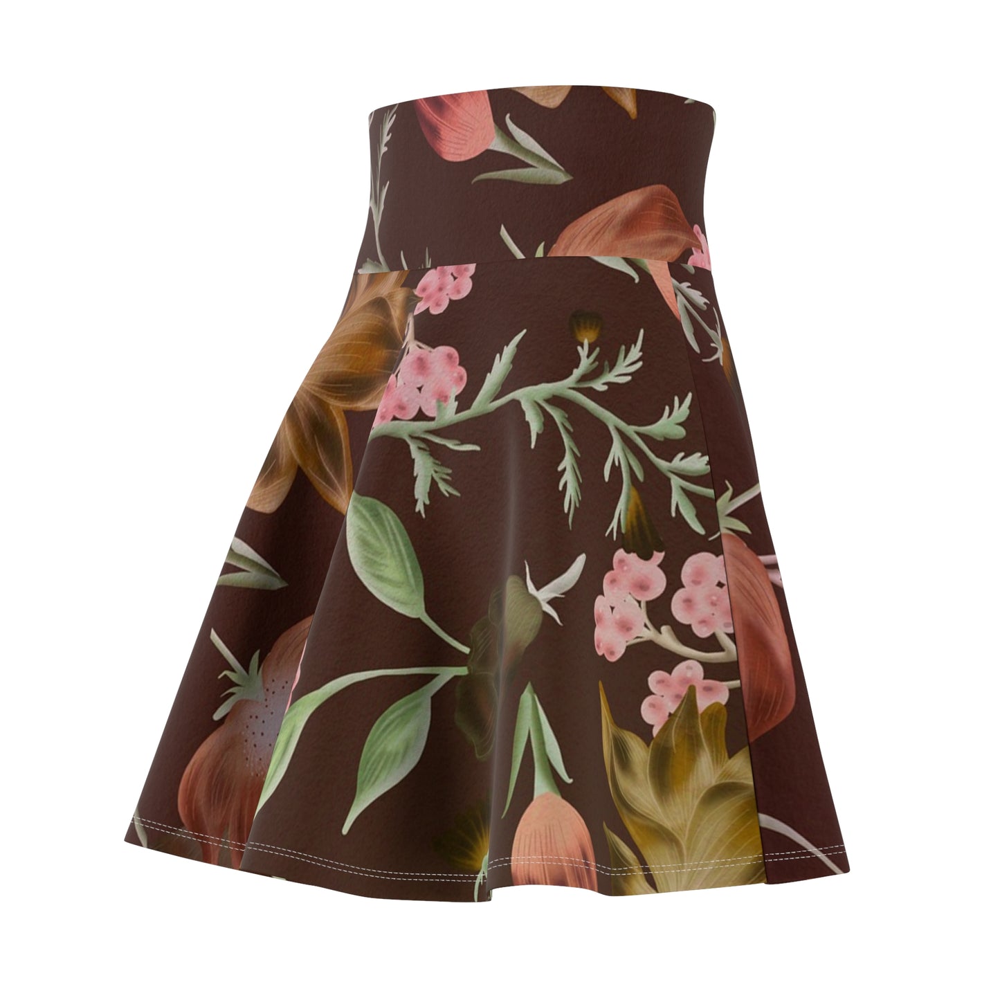 Floral Women's Skater Skirt, Spring Fashion, Casual Wear, Party Skirt, Summer Outfit, Mother’s Day Gift