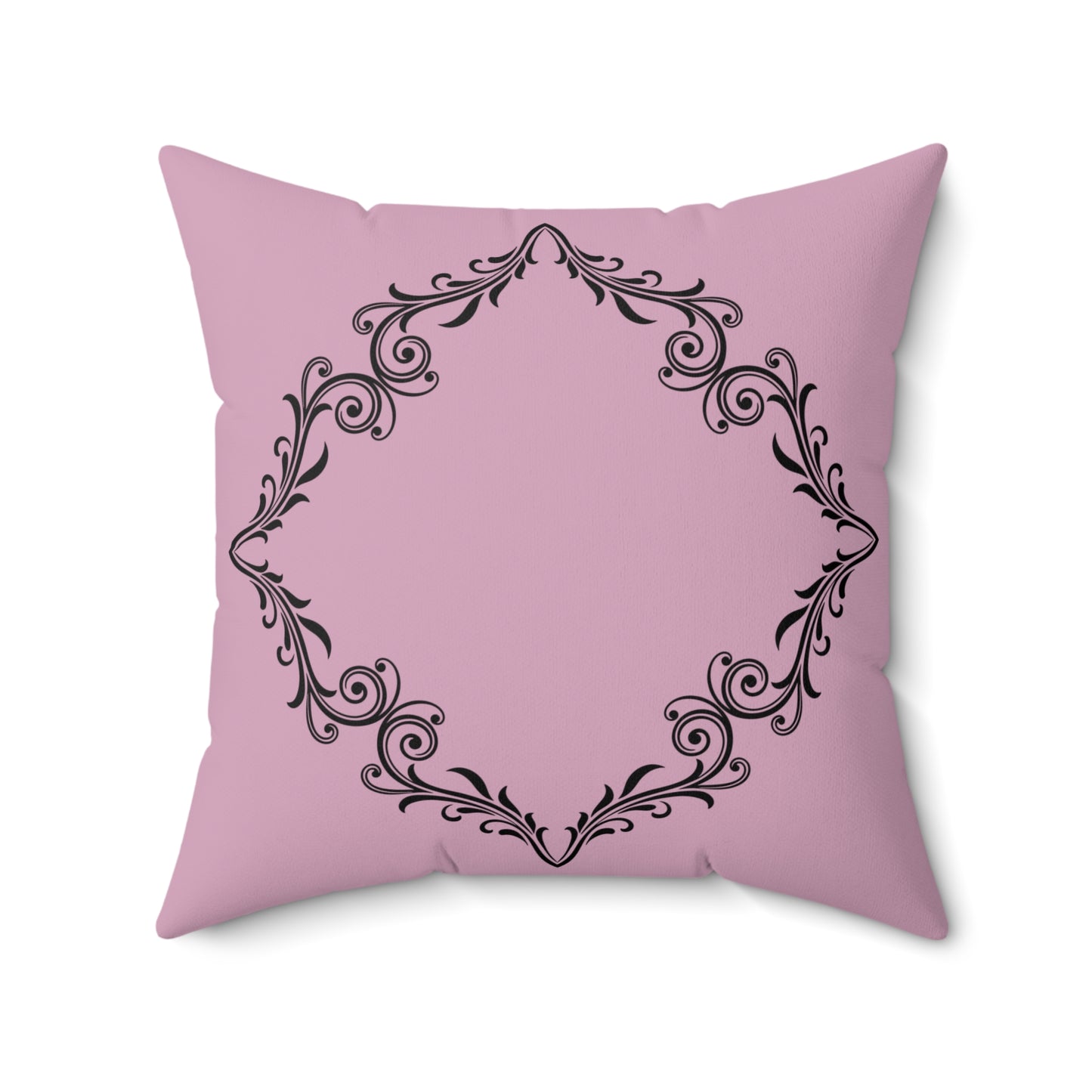Elegant Pink Decorative Pillow with Ornate Design, Home Decor, Gift Idea, Cozy Living Room, Stylish Couch Accessory