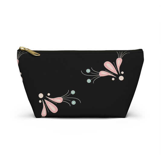 Chic Cosmetic Bag, Stylish Accessory Pouch, Makeup Organizer, Gift for Her, Floral Print Travel Case