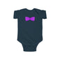Purple Bow Infant Bodysuit, Cute Baby Onesie, Shower Gift, Baby Birthday Outfit, Newborn Clothing, Adorable Gift Idea