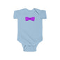 Purple Bow Infant Bodysuit, Cute Baby Onesie, Shower Gift, Baby Birthday Outfit, Newborn Clothing, Adorable Gift Idea