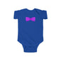 Purple Bow Infant Bodysuit, Cute Baby Onesie, Shower Gift, Baby Birthday Outfit, Newborn Clothing, Adorable Gift Idea