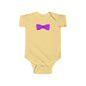 Purple Bow Infant Bodysuit, Cute Baby Onesie, Shower Gift, Baby Birthday Outfit, Newborn Clothing, Adorable Gift Idea
