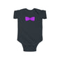 Purple Bow Infant Bodysuit, Cute Baby Onesie, Shower Gift, Baby Birthday Outfit, Newborn Clothing, Adorable Gift Idea