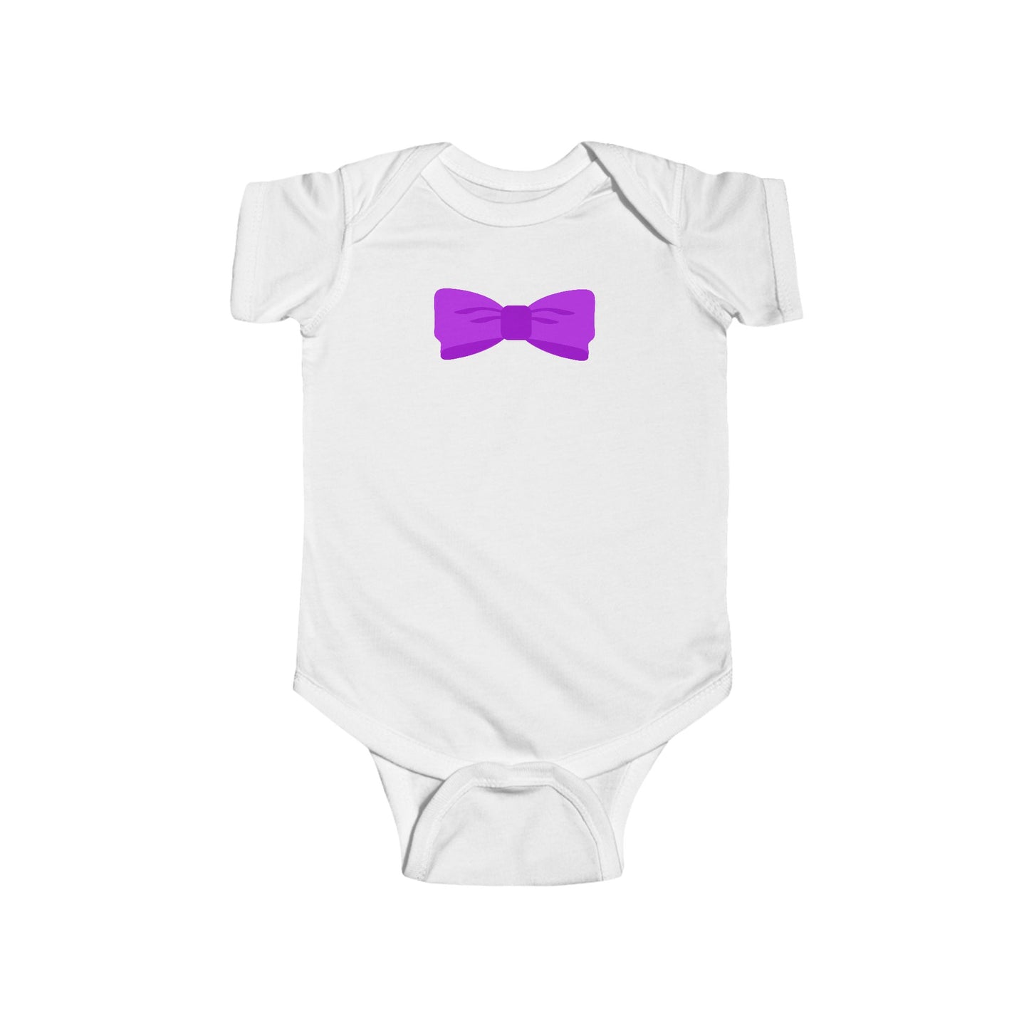 Purple Bow Infant Bodysuit, Cute Baby Onesie, Shower Gift, Baby Birthday Outfit, Newborn Clothing, Adorable Gift Idea