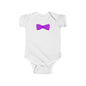 Purple Bow Infant Bodysuit, Cute Baby Onesie, Shower Gift, Baby Birthday Outfit, Newborn Clothing, Adorable Gift Idea