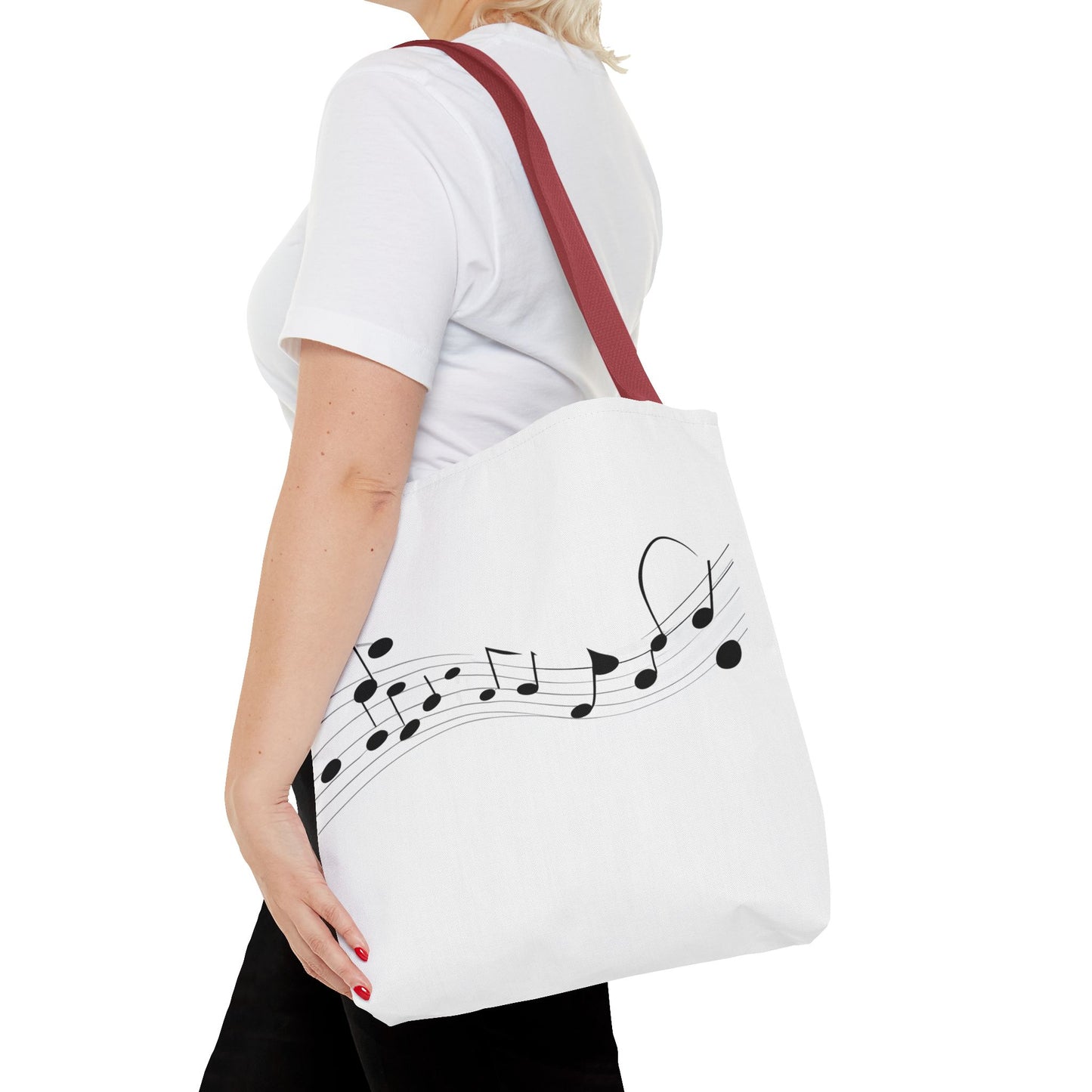 Musical Notes Tote Bag | Perfect for Music Lovers, Eco-Friendly Shopping