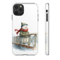 Snowman Phone Case – Winter Holiday Gift, Cute Snowman Design, Winter Accessories, Protective Phone Case, Unique Christmas Present