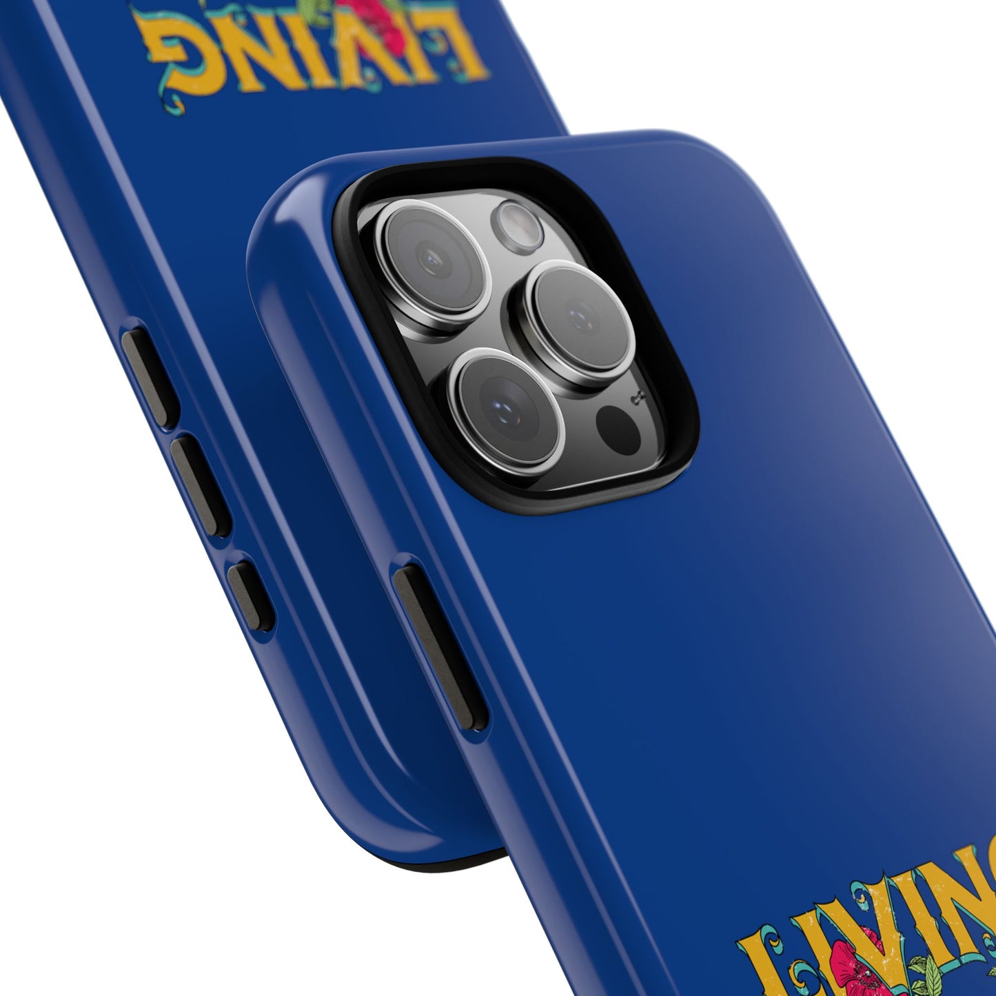 Living the Dream Phone Case, Floral Phone Cover, Tough Phone Case, Inspirational Gift, Boho Style Accessory, Dreamer Case