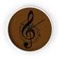 Musical Notes Wall Clock, Unique Home Decor for Musicians