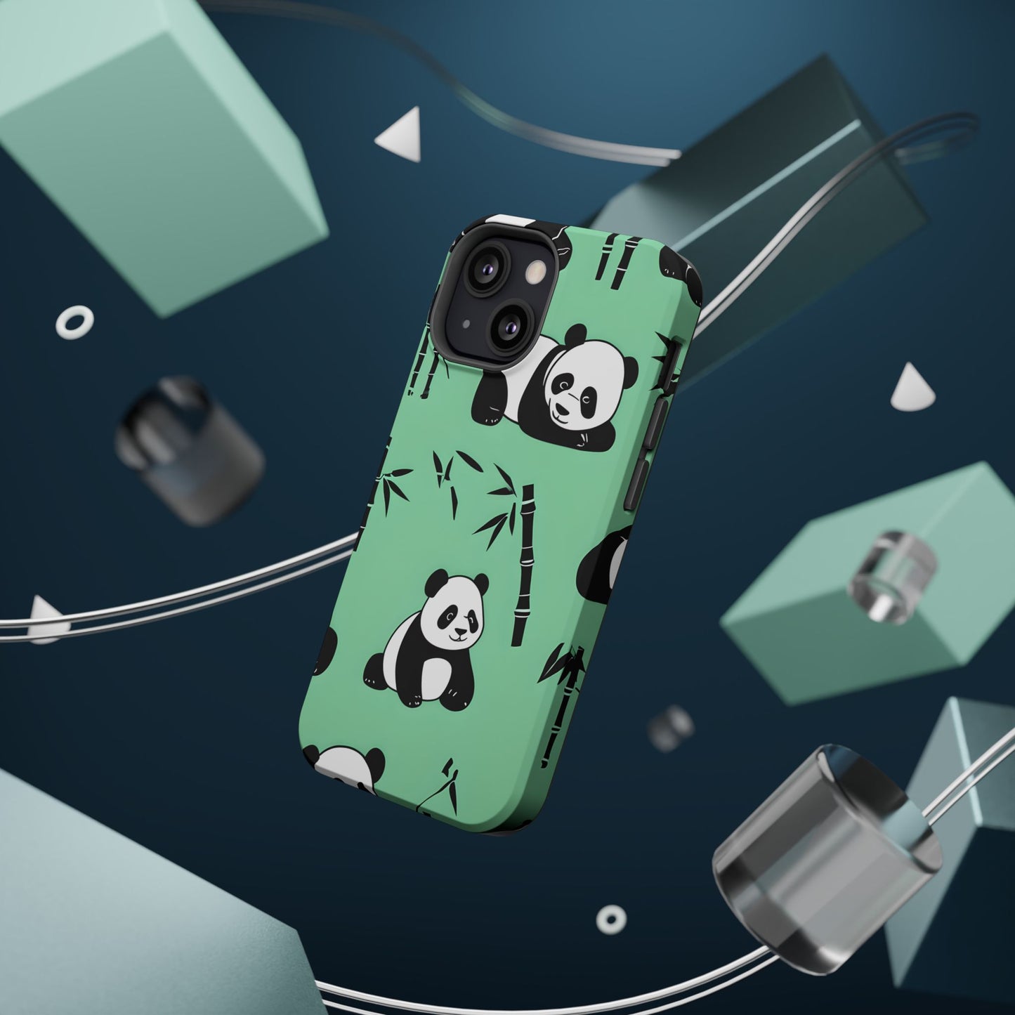 Panda Bamboo Magnetic Impact-Resistant Phone Case
