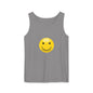 Smiley Face Tank Top, Summer Shirt, Casual Wear, Beach Outing, Gift for Friends, Positive Vibes Apparel