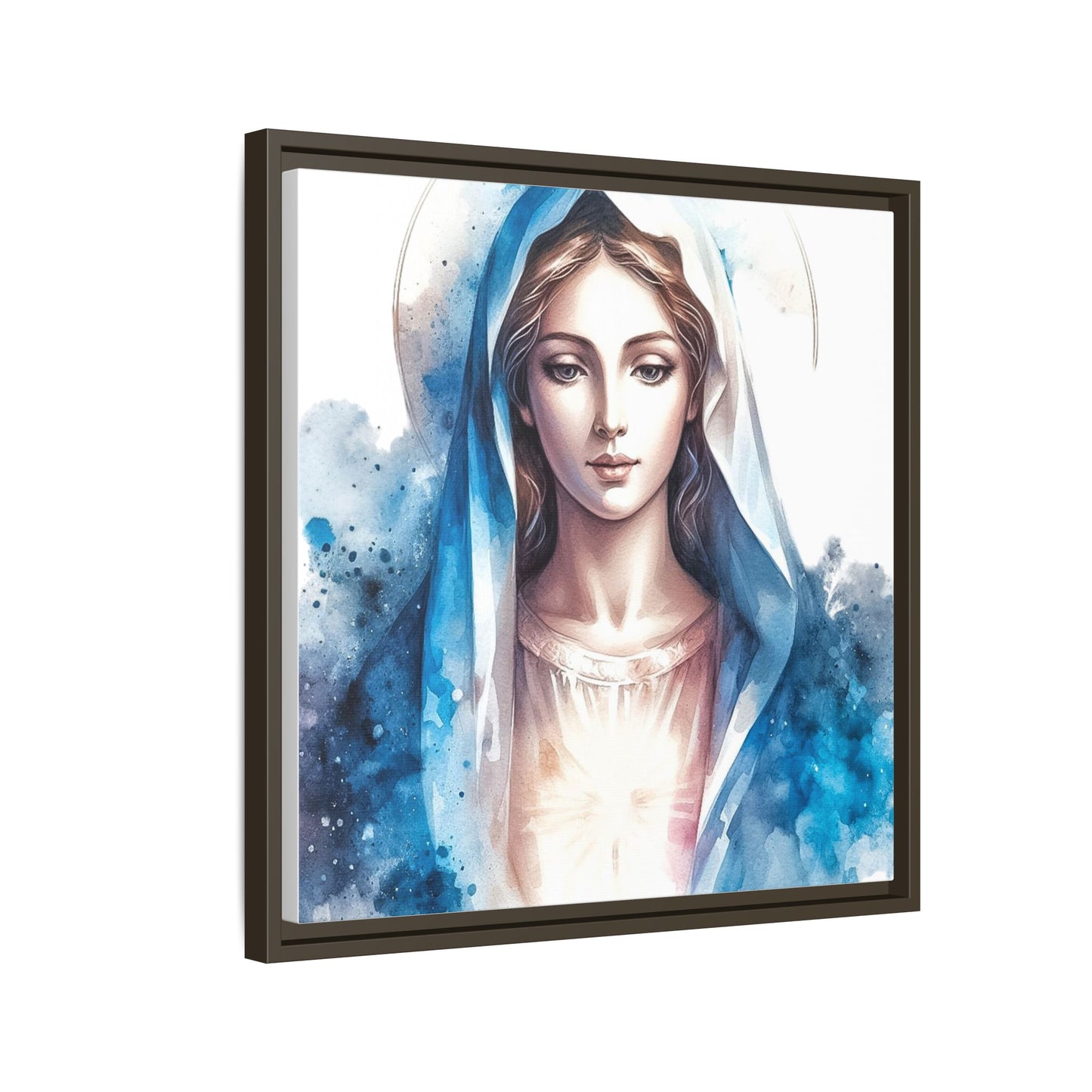 Framed Canvas Art Print, Spiritual Decor, Religious Artwork, Wall Decor, Gift for Faith, Elegant Home Decoration